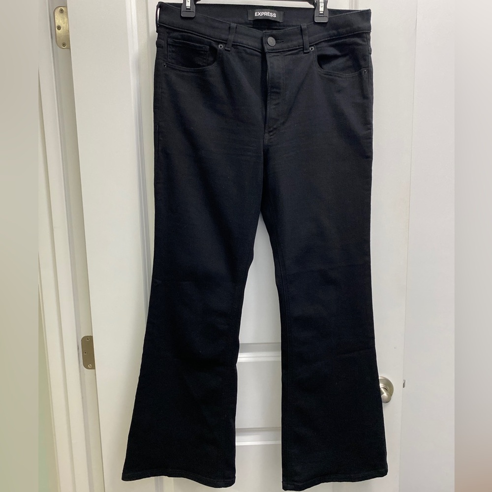 Express, Size 14, black, high rise jeans